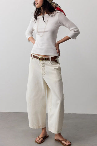 High-Waist Wide-Leg Baggy Jeans