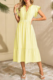 Striped Tiered Casual Dress