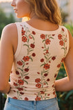 Floral Scoop-Neck Tank