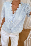 Floral Button-Front Blouse