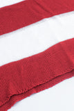 Star Stripe V-Neck Knit Top