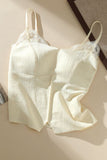 Lace Trim Sweetheart Neck Camisole