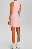 Zip Front Sleeveless Tennis Dress