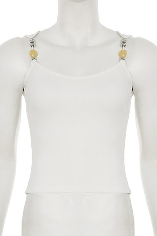 Beaded Strap Tank Top