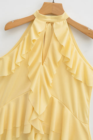 Halter Tie Back Tank Top