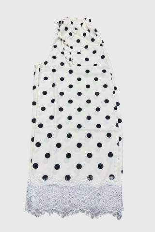 Drawstring Polka Dot Lace Pants