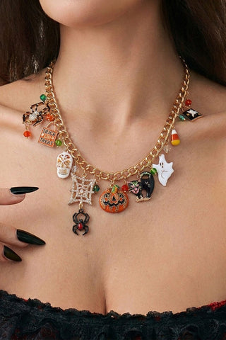 Halloween Charm Chain Necklace
