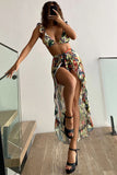 Floral Ruffle Bikini Sets