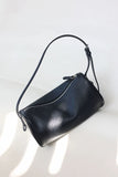 Zip-Top Textured Cylinder Shoulder Bag