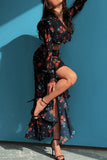 Floral Ruffle Skirt Set