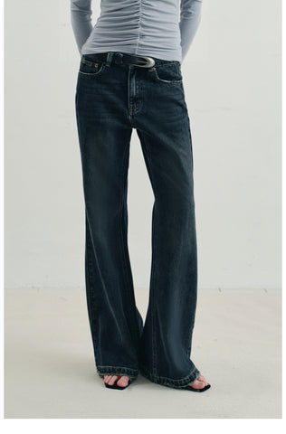 Vintage Low-Waist Flared Jeans