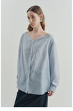 Pearl Sheen Tie-Neck Blouse