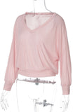 V-Neck Relaxed-Fit Blouse