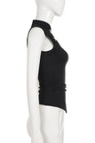 Ornament Asymmetric Tank Top