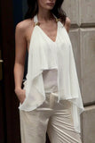 Halter Neck Layered Blouse