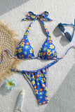 Floral Halter Bikini Set