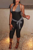 Halter Tie-Waist Jumpsuit