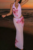 Floral Print Bikini Set with Cover-Up