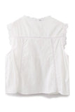 Tie-Front Sleeveless Blouse
