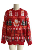 Holiday Graphic Crew Neck Knit Sweater