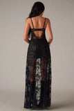 Lace Sweetheart Cutout Maxi Tank