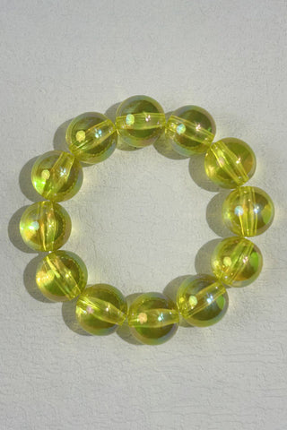 Iridescent Bead and Translucent Resin Bangle