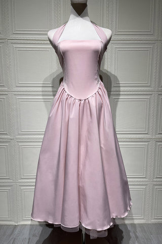 Elegant Halter Neck Evening Dress