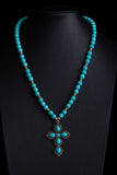 Turquoise Pendant Layered Necklace