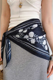Floral Print Tie-Waist Scarf