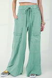 Patch Pocket Wide-Leg Pants