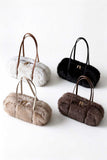 Faux Fur Top Handle Bag