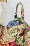 Floral Sweetheartare Neck  Tank