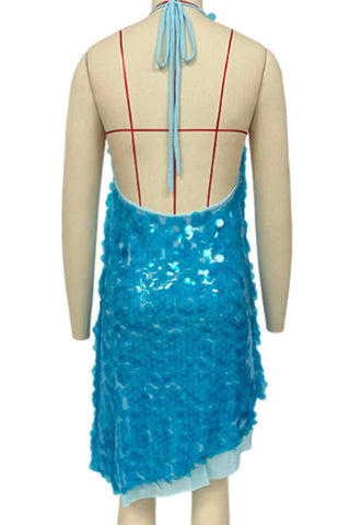 Halter Neck Evening Dress