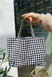 Gingham Everyday Carryall Tote Bag