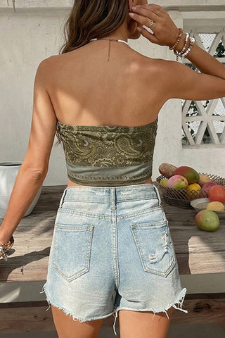 Sleeveless Paisley Print Camisole