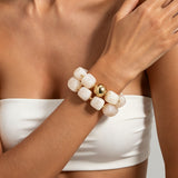 Chunky Beaded Stretch Bracelet