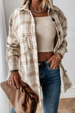Plaid Button-Front Long Sleeve Shirt