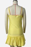 Ruched Spaghetti Strap Mini Dress
