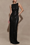 Sequin Sleeveless Bodycon Maxi Dress