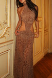 Halter Maxi Cutout Dress