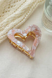 Hollow Heart-Shaped Hair Claw Clip