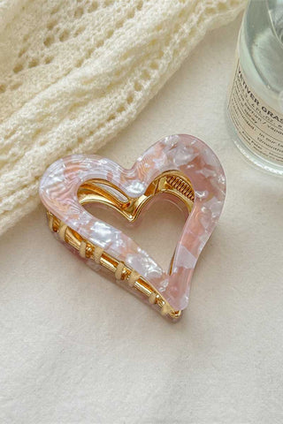 Hollow Heart-Shaped Hair Claw Clip