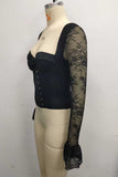 Lace Off-Shoulder Corset Top