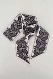 Assorted Print Satin Finish Skinny Scarf
