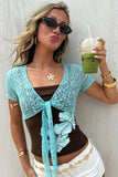 Sheer Lace Top with Cami Set