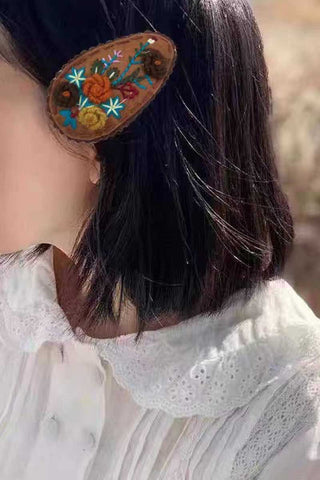 Floral Pattern Hair Clip