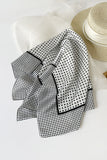 Polka Dot Square Scarf with Border