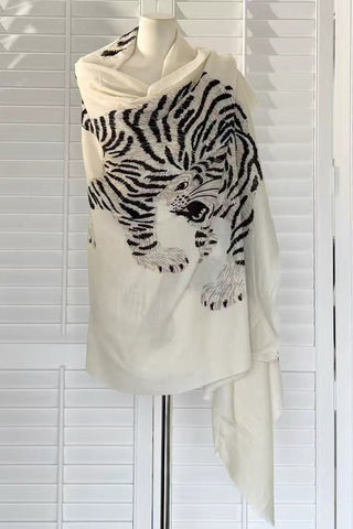 Animal Print Sheer Cape
