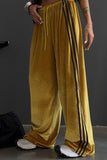 Striped Side Wide-Leg Sweatpants