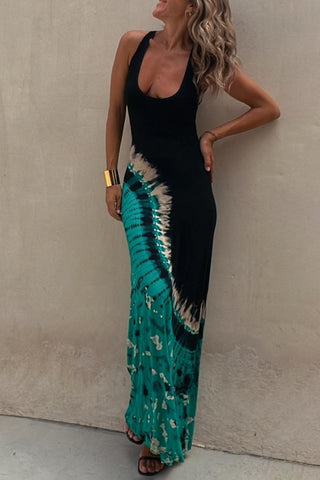 Spirited Tie-Dye Maxi Dress
